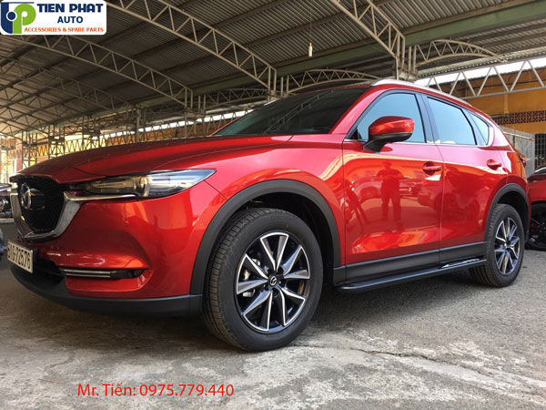 Độ bệ bước chân và lip sau 2 pô cho Mazda CX5 2018-2019 chính hãng