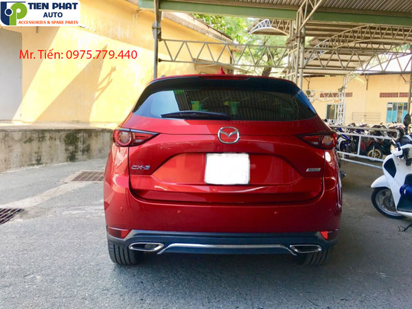 Độ bệ bước chân và lip sau 2 pô cho Mazda CX5 2018-2019