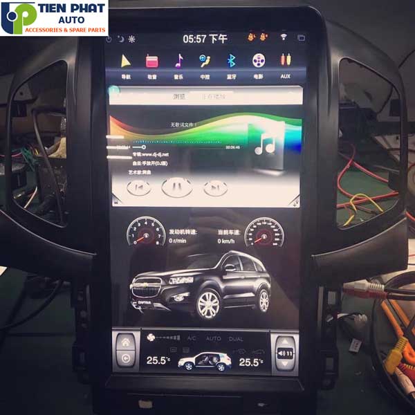 man hinh dvd kieu tesla cho chevrolet captiva