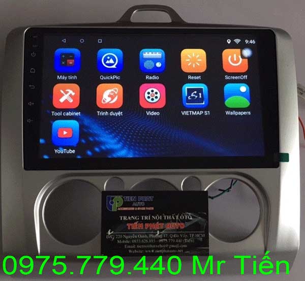 Tien Phat phan phoi lap dat man hinh dvd chay android cho Kia Forte