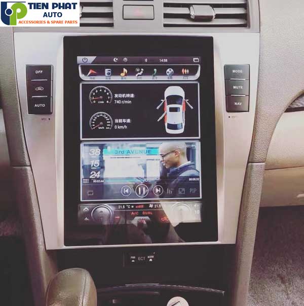 dvd tesla cho toyota camry 2007-2012 