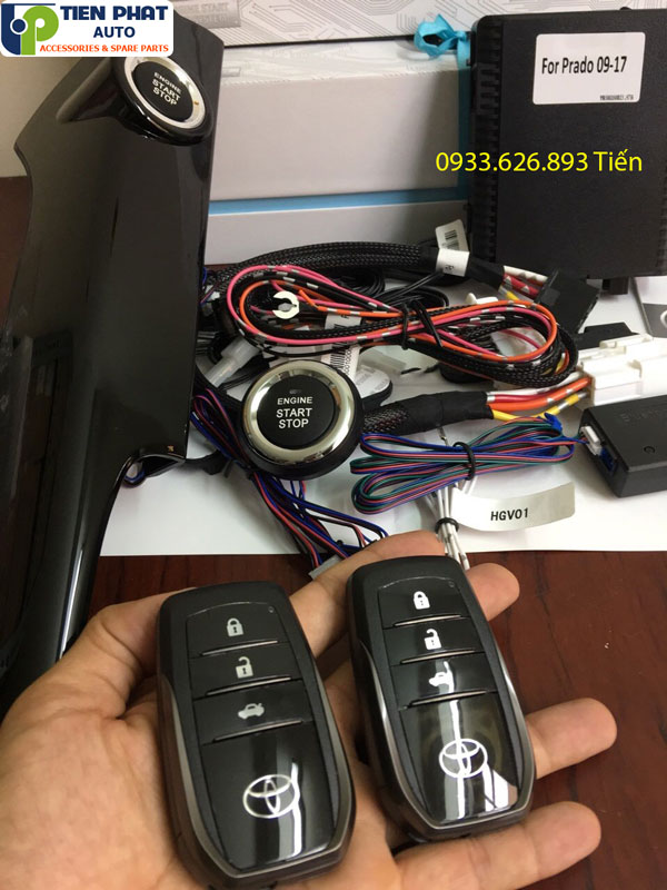 Lắp đặt bộ chìa khóa thông minh Start Stop Smart Key cho Toyota Prado 2018