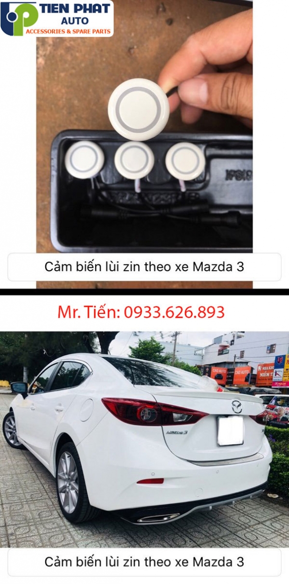 Lắp đặt cảm biến lùi cho xe Mazda 