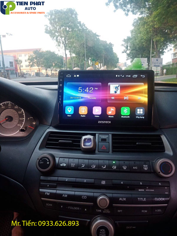 Hình ảnh lắp đặt màn hình DVD Android cho Honda Accord 2008-2012 chính hãng