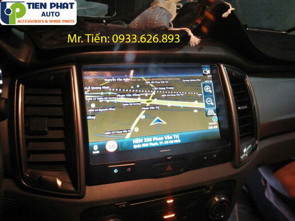 Màn hình DVD cho xe Ford Ranger Wildtrak 2018-2019 chính hãng