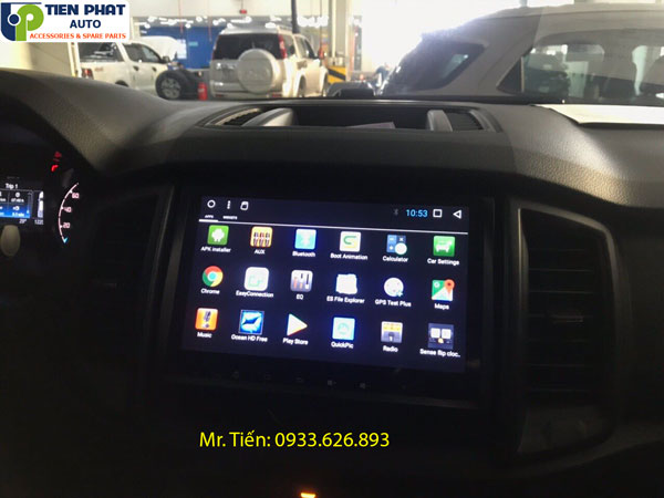 Màn hình DVD Android cắm sim 4G cho xe Ford Ranger Wildtrak 2018-2019