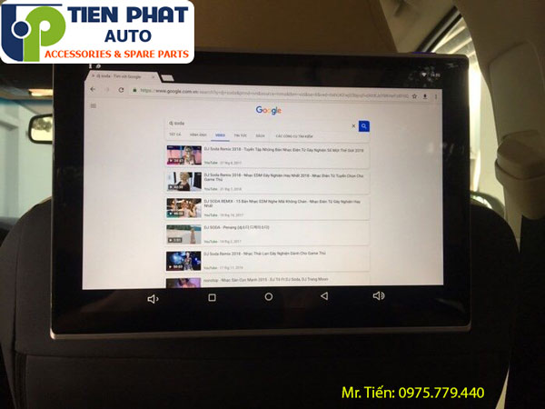Lắp đặt màn hình gối đầu Android cho Lexus 570 tại Tiến Phát Auto