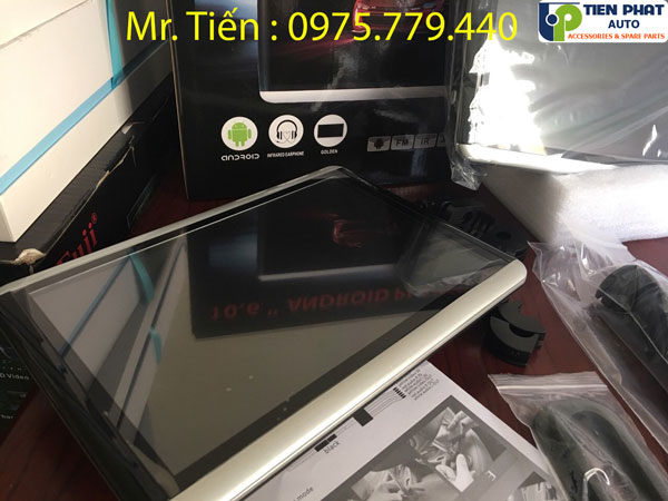 Màn hình gối đầu lắp đặt chính hãng tại Tiến Phát Auto