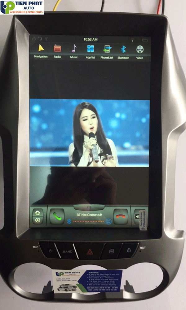 Gia Re DVD Android Tesla Cho Ford Ranger