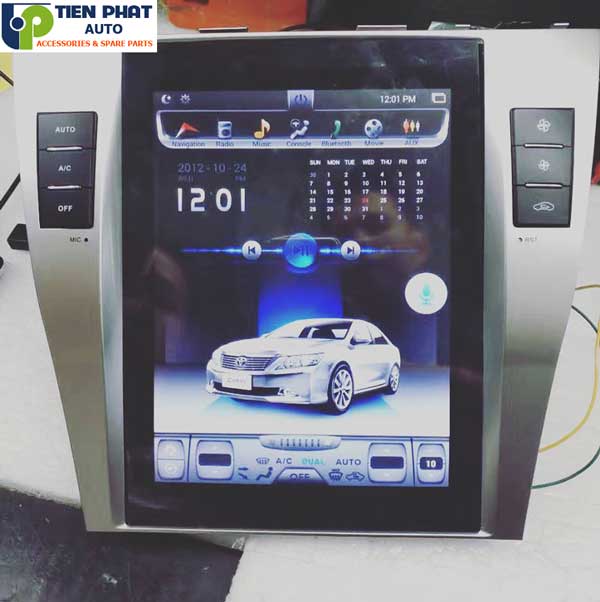 lap dat man hinh dvd tesla cho toyota camry 2009