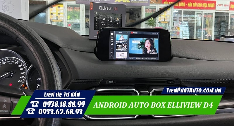 Android Auto Box Elliview D4 đáp ứng các nhu cầu giải trí tiện lợi