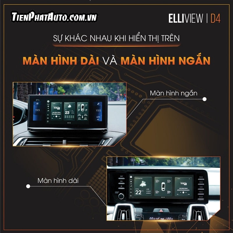 Android Auto Box Elliview D4 biến màn hình Zin thành Android