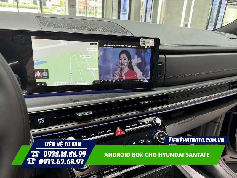 Lắp Android Box cho Hyundai Santafe 2025 mang lại nhiều sự tiện lợi