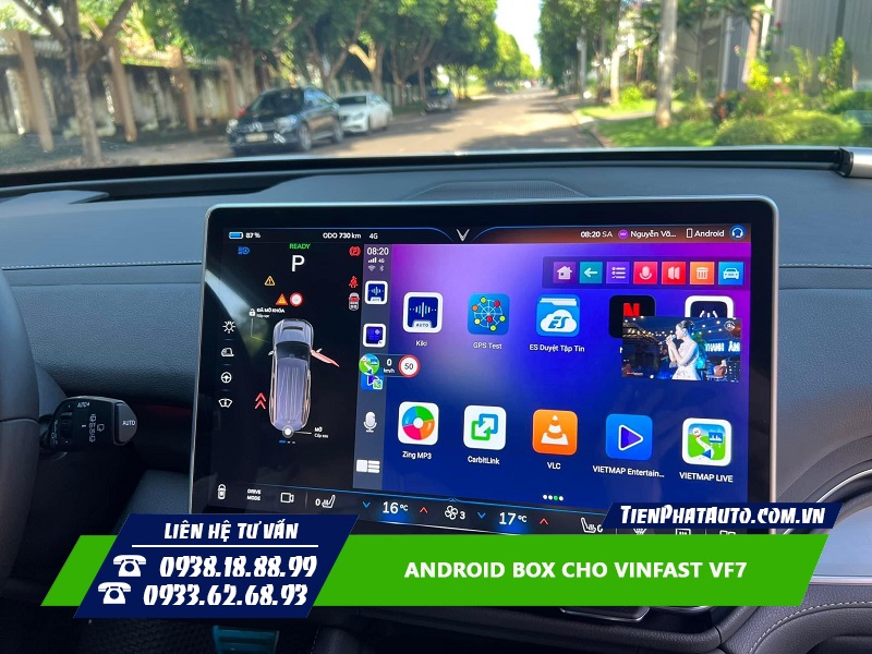 Android Box cho VF7 biến màn hình Zin thành màn Android
