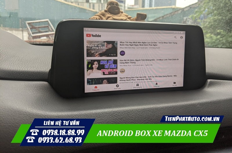 Android Box Mazda giúp đáp ứng nhu cầu giải trí trên xe