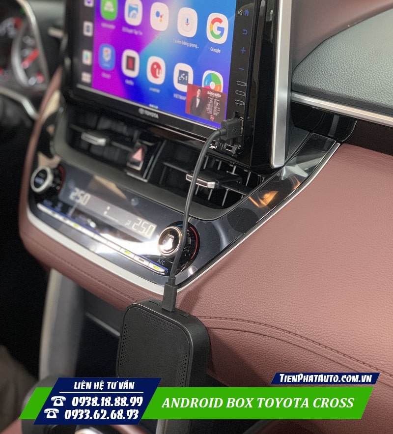 Android Box biến DVD zin thành Android cho xe Toyota Cross