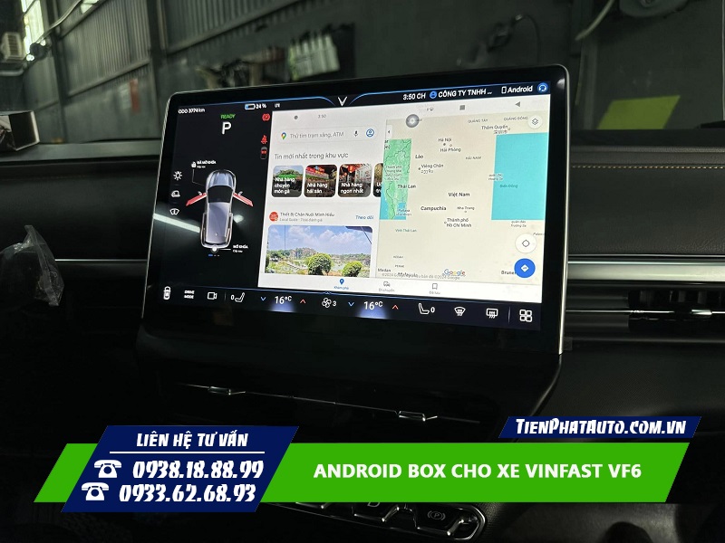 Lắp Android Box cho Vinfast VF6 trải nghiệm nhiều chức năng hơn