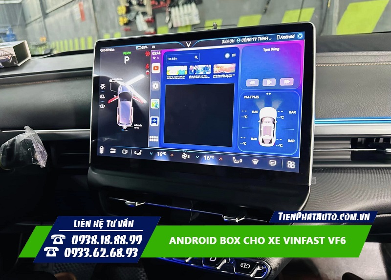 Android Box cho Vinfast VF6 biến màn hình Zin thông minh hơn