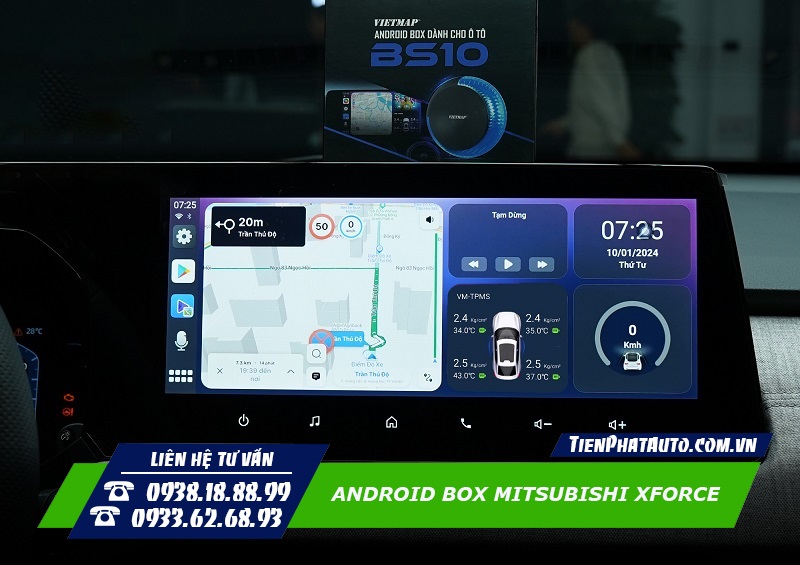 Tiến Phát Auto chuyên lắp Android Box cho xe Mitsubishi Xforce