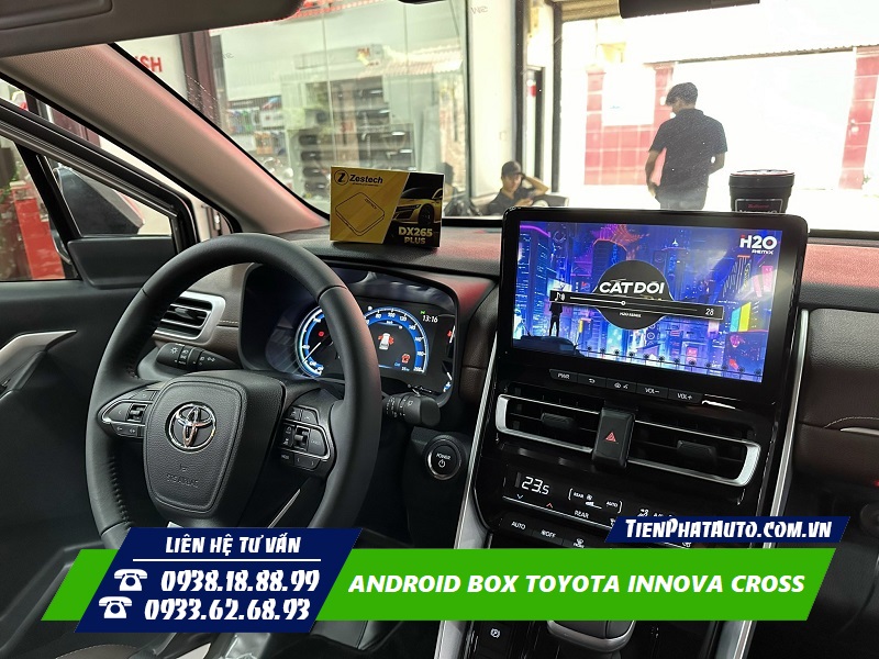 Android Box cho Innova Cross giúp đáp ứng các nhu cầu giải trí