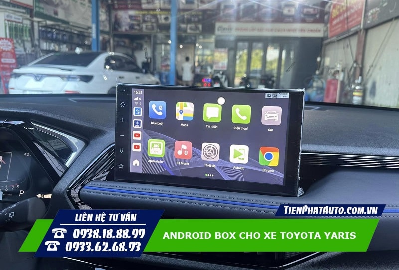Android Box cho Yaris 2023 biến màn hình Zin thành Android