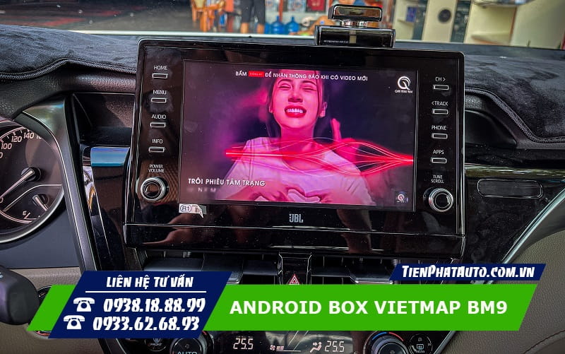 Vietmap BM9 giúp đáp ứng mọi nhu cầu giải trí trên xe