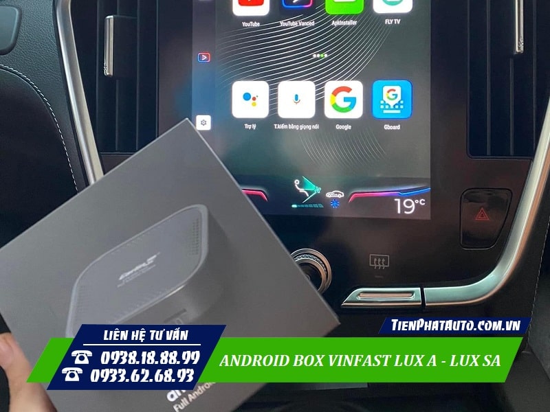 Thiết bị Android Box biến màn hình Zin Vinfast thành màn hình Android