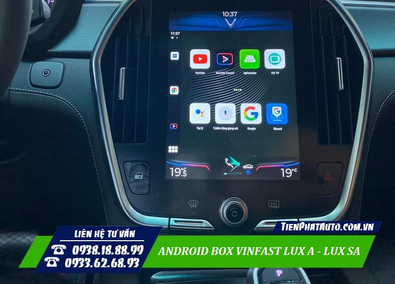 Android Box Vinfast Lux tích hợp điều khiển giọng nói thông minh