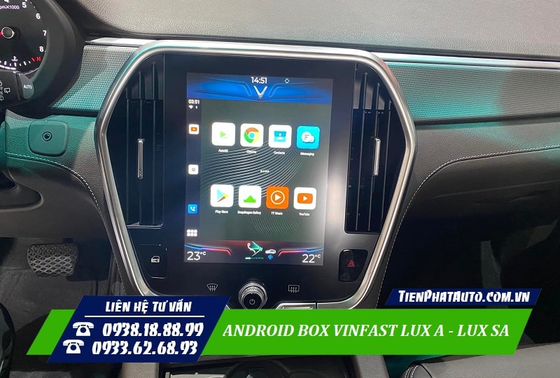 Android Box Cho Vinfast Lux giúp mang lại nhiều sự tiện lợi