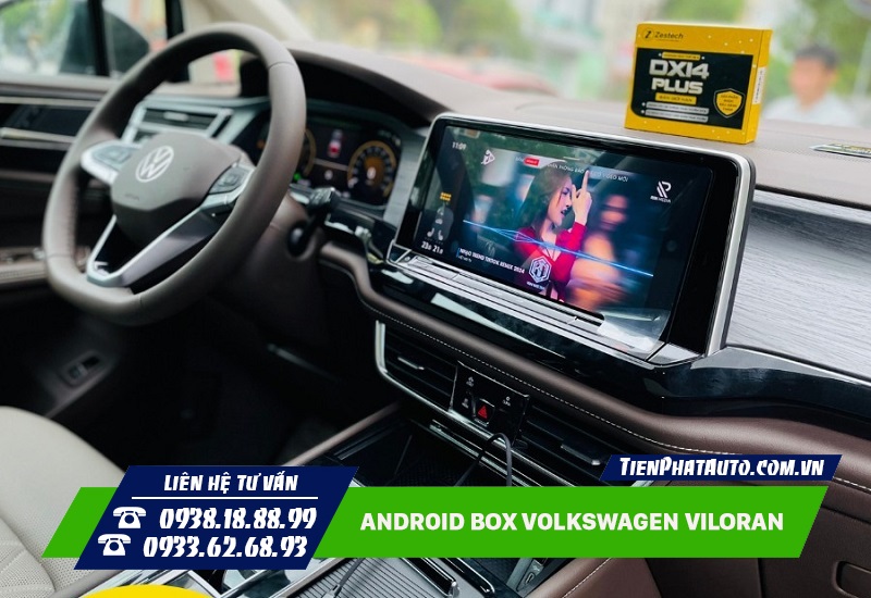 Android Box cho Volkswagen Viloran mang lại nhiều tính năng tiện ích