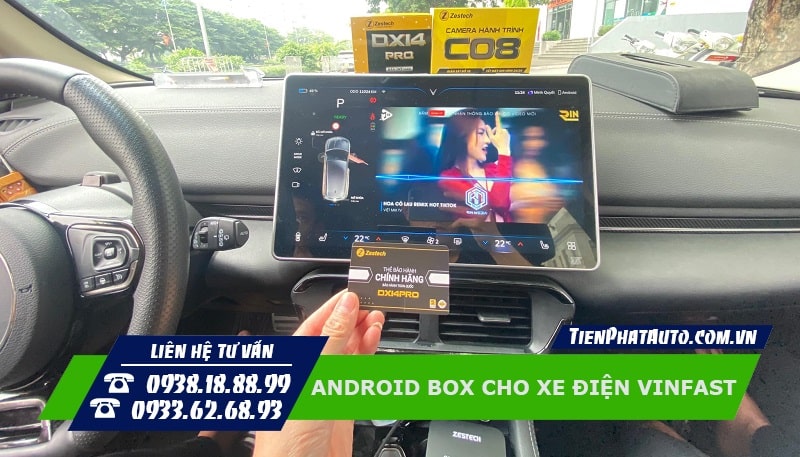 Android Box cho xe điện Vinfast giúp đáp ứng các nhu cầu giải trí