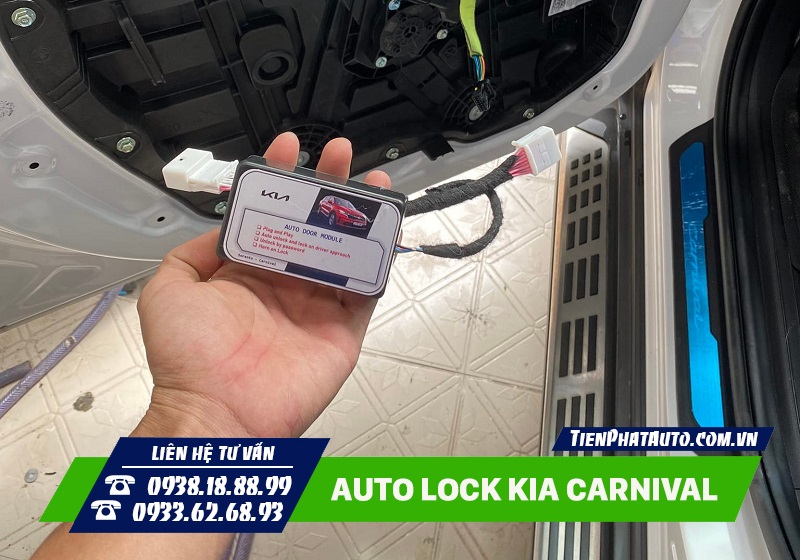 Lắp Auto Lock cho Kia Carnival giúp mang lại nhiều tính năng tiện lợi