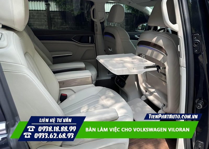 Lắp bàn làm việc cho Viloran giúp nâng tầm đẳng cấp của xe