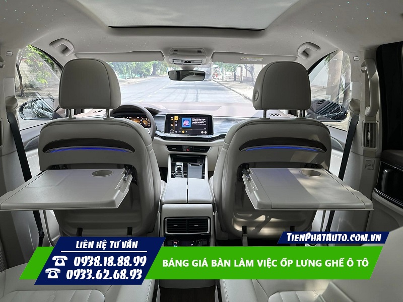 Tiến Phát Auto chuyên nâng cấp bàn làm việc ốp lưng ghế cho ô tô