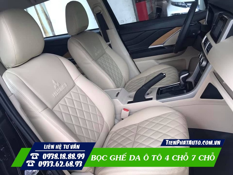 Bọc ghế da giúp làm tăng thêm tính sang trọng và thẫm mỹ nội thất xe
