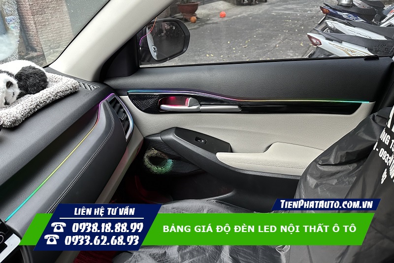 Mẫu đèn LED nội thất cho xe ô tô loại V3