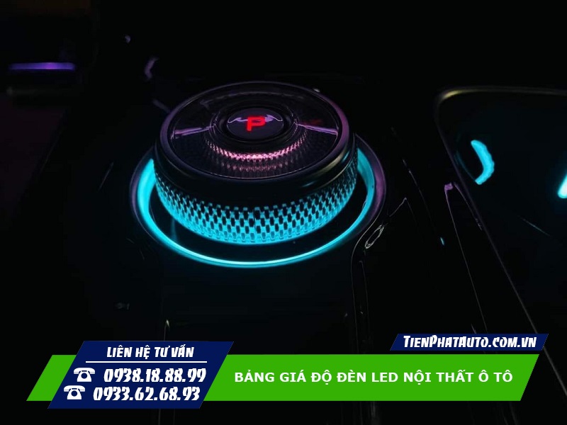Mẫu đèn LED nội thất viền núm xoay