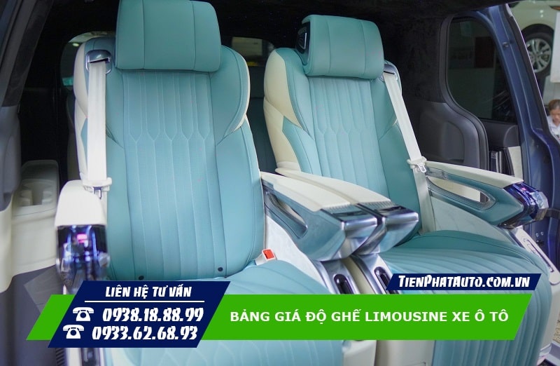 Ghế Limousine có kích thước lớn hơn tạo cảm giác ngồi êm ái và thoải mái