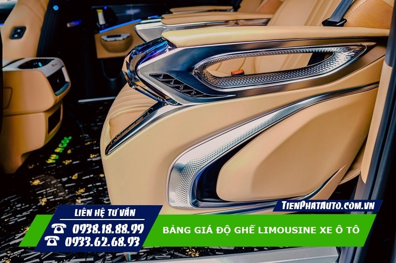 Ghế Limousine giúp làm tăng thêm sự đẳng cấp cho nội thất xe