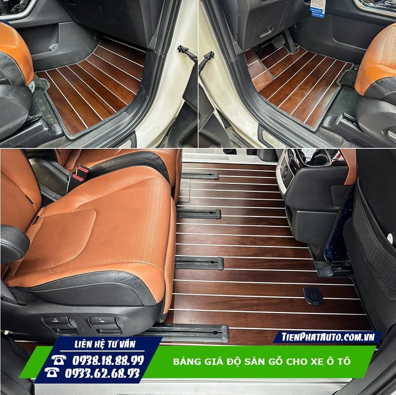 Độ sàn gỗ xe ô tô là trang bị không thể thiếu khi nâng cấp Limousine