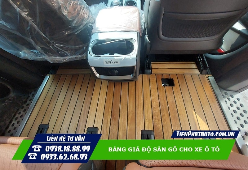 Sàn gỗ ô tô có tính thẩm mỹ cao, thiết kế ôm phom xe