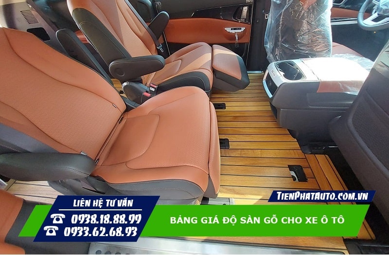 Độ sàn gỗ ô tô giúp mang lại sự sang trọng và đẳng cấp cho xe của bạn