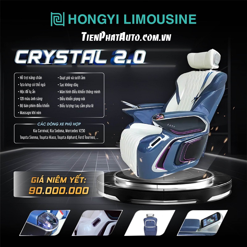 Bảng giá ghế Limousine HongYi phiên bản 2.0