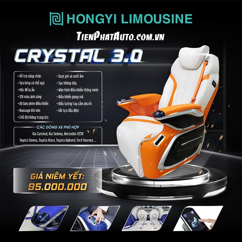 Bảng giá ghế Limousine HongYi phiên bản 3.0