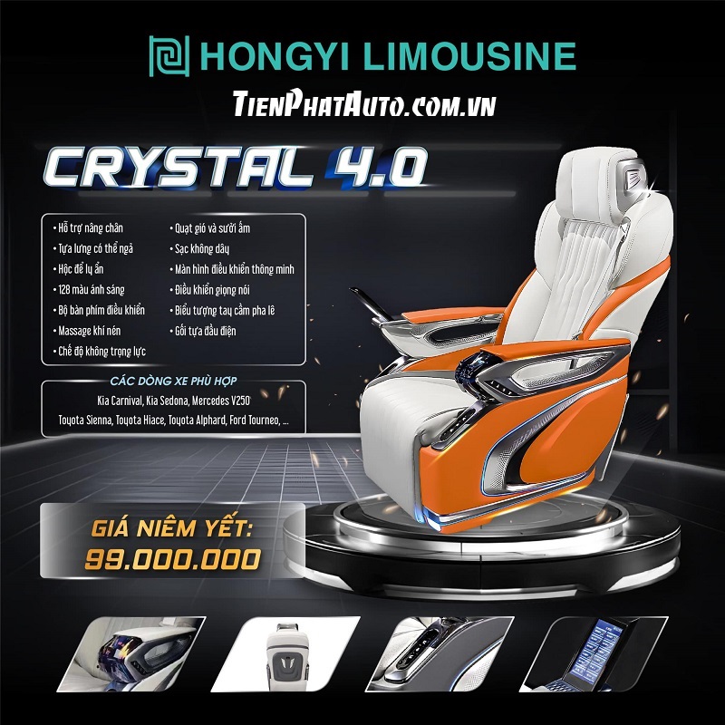 Bảng giá ghế Limousine HongYi phiên bản 4.0