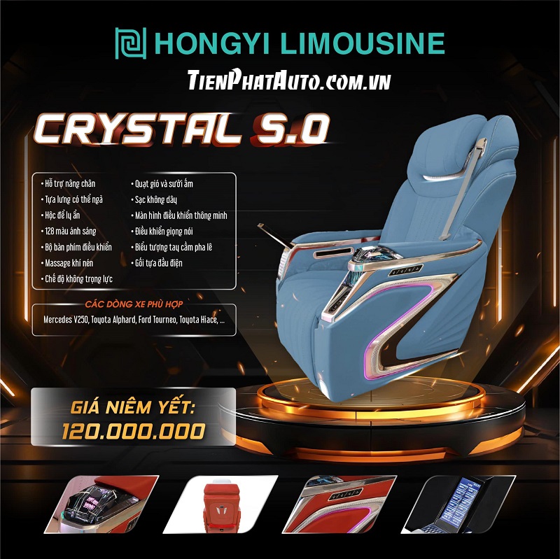 Bảng giá ghế Limousine HongYi phiên bản 5.0