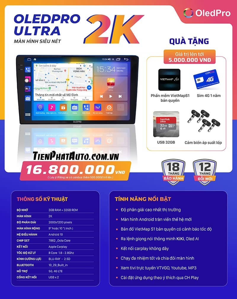 Bảng giá màn hình OLED Pro Ultra 2K chính hãng