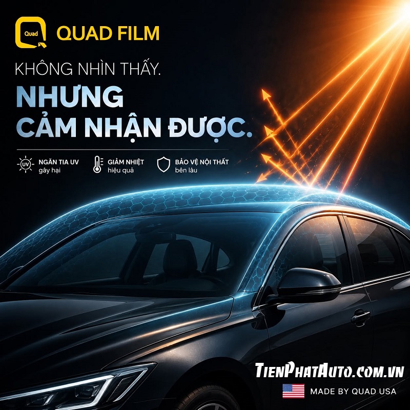 Phim cách nhiệt QUAD chính hãng Mỹ được khá nhiều khác hàng quan tâm Phim cách nhiệt QUAD chính hãng Mỹ được khá nhiều khác hàng quan tâm