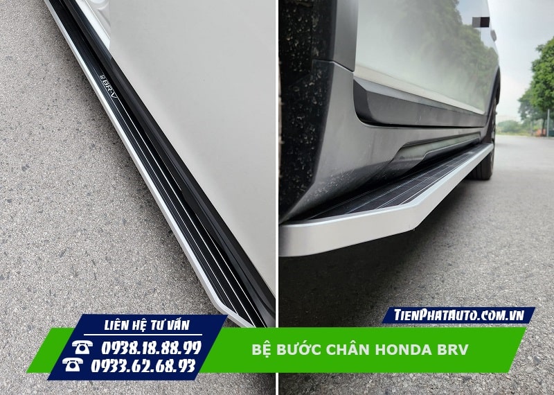Bệ bước Honda BRV được thiết kế theo xe, lắp đặt thẩm mỹ