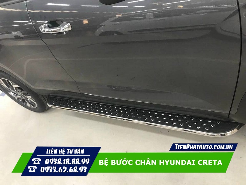 Lắp bệ bước Hyundai Creta giúp mang lại nhiều sự tiện lợi